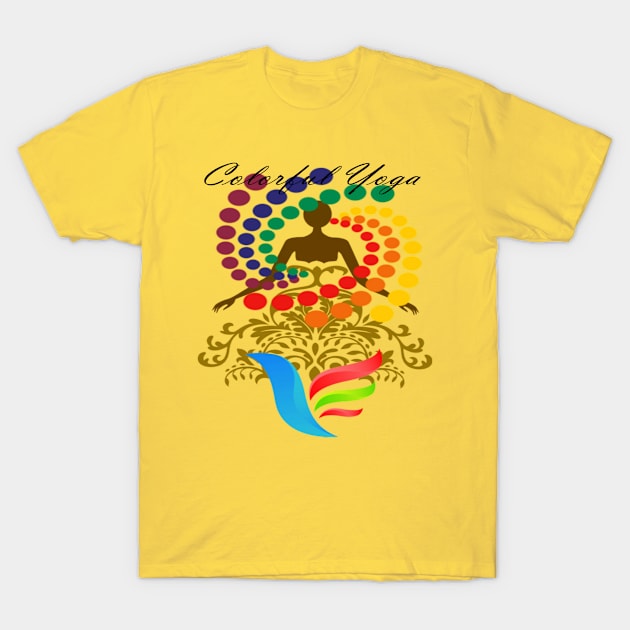 Colorful Yoga T-Shirt by joshsmith